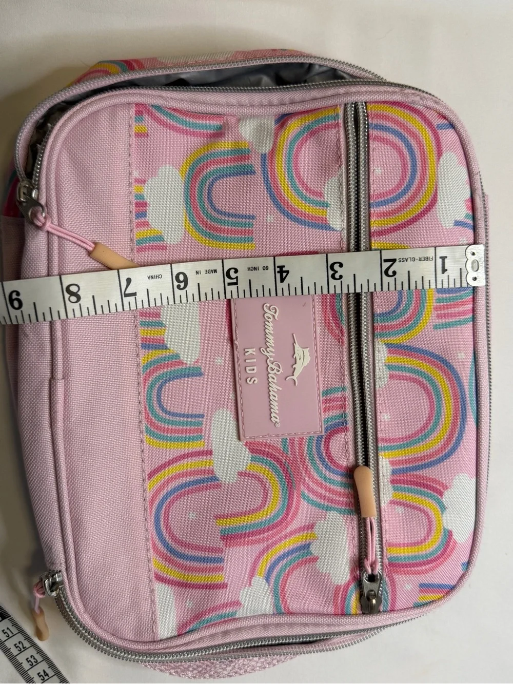 Tommy Bahama Kids Pink Rainbow Print Lunch Tote